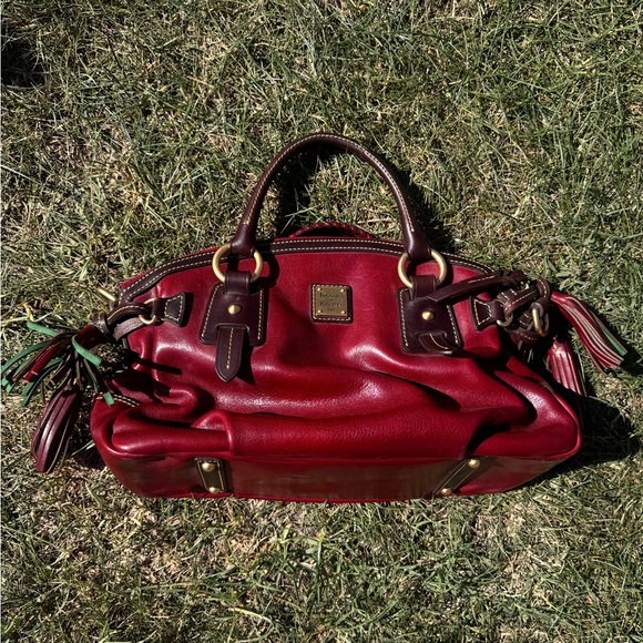 Dooney & Bourke Handbags - Dooney & Bourke Elegant Red Leather Handbag